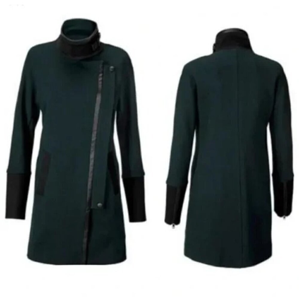 CABI Renaissance Coat Evergreen Sz S #3725 EUC - Picture 4 of 9
